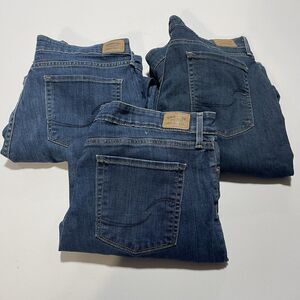 Lot of 3 Levi Strauss Signature Jeans Women's 16 M 33x30 Mid Rise Slim Fit